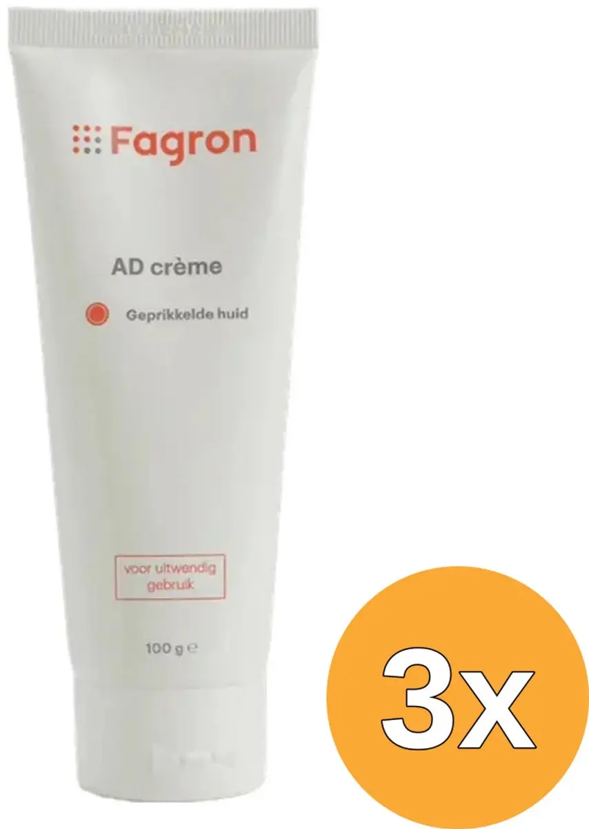 3x Fagron AD Creme (Anti Decubituscreme) (100 gr)