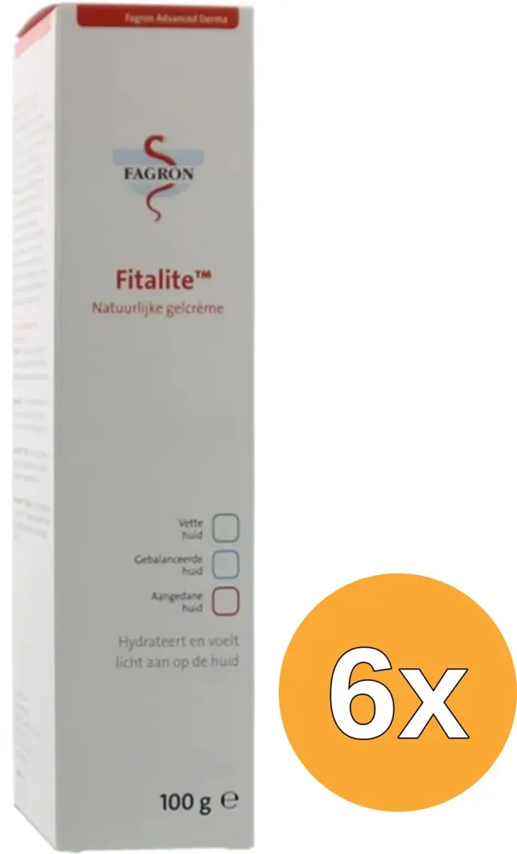 6x Fagron Fitalite gel creme (100 gr)