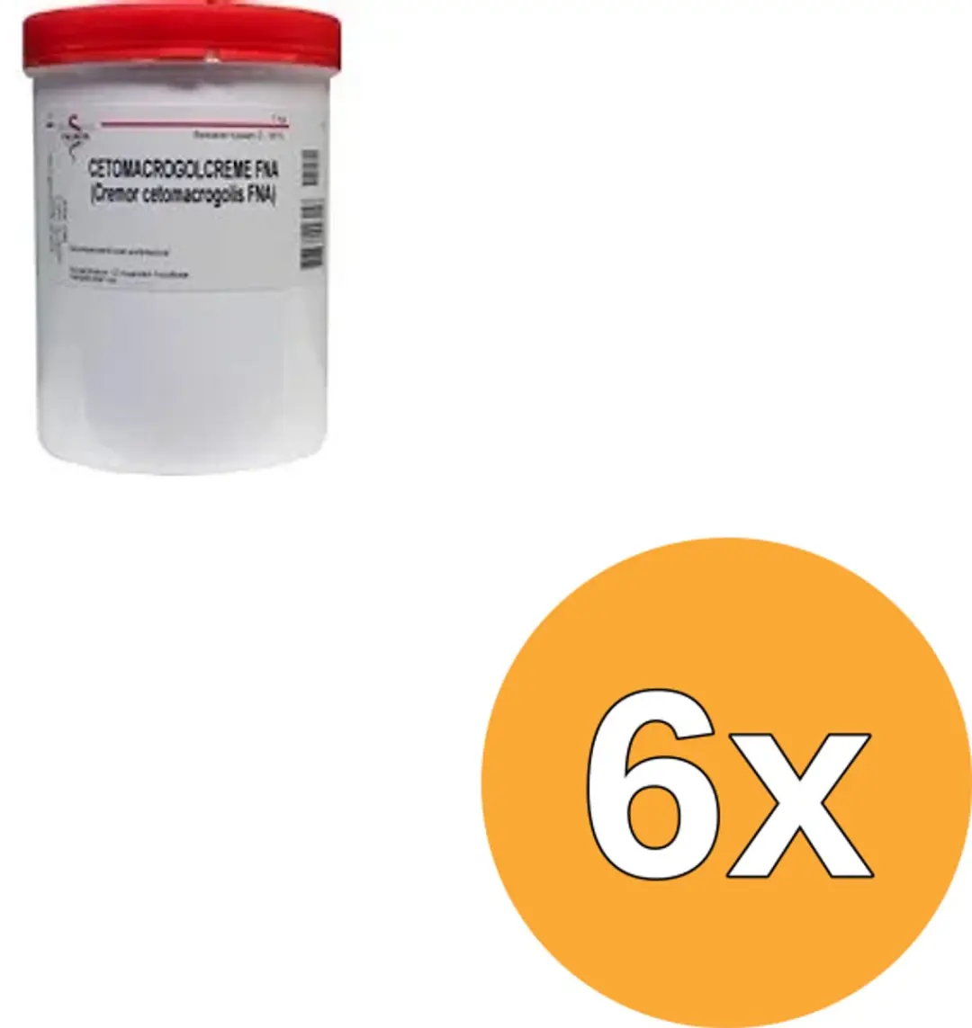6x Fagron Cetomacrogol creme FNA (1000 gr)