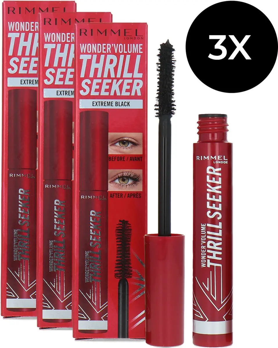 Rimmel Wonder'Volume Thrill Seeker Mascara Extreme Black