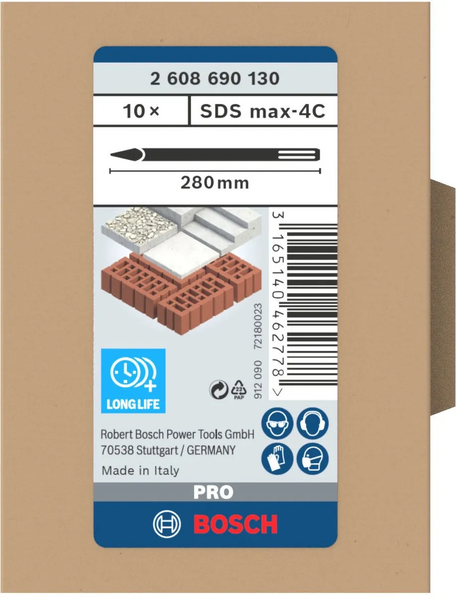 Bosch Professional SDS-MAX Puntbeitel 280 - 1 Stuk