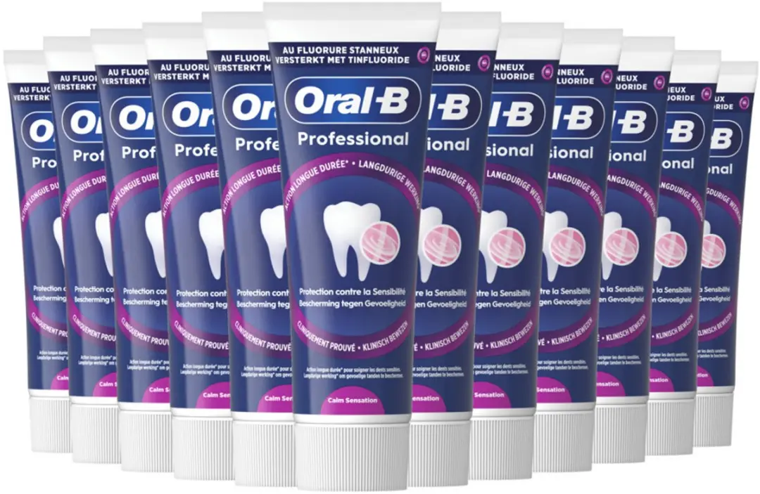 Oral-B Professional Bescherming Gevoelige Tanden Tandpasta 75ml - 12 Stuks