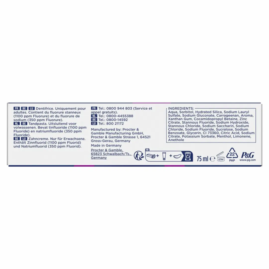 Oral-B Professional Bescherming Gevoelige Tanden Tandpasta 75ml - 12 Stuks