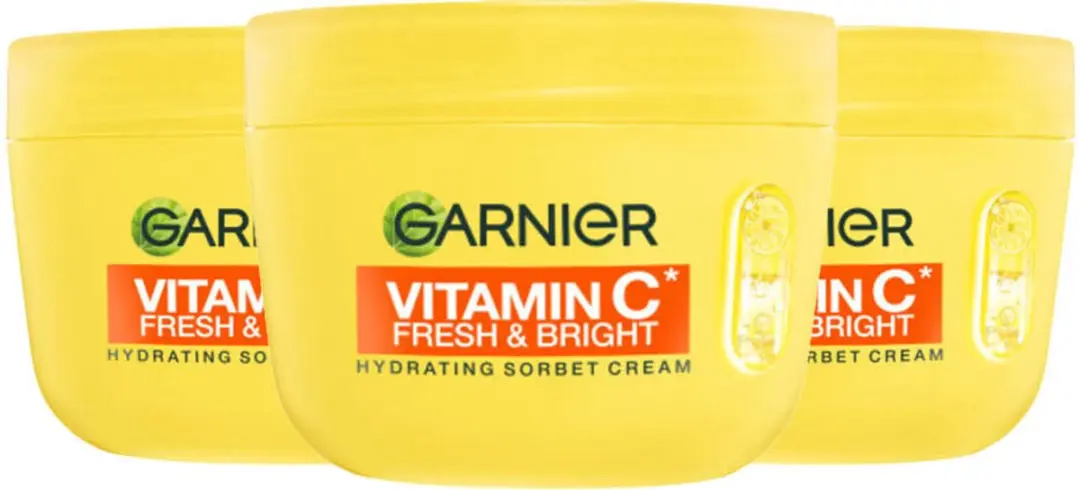 Garnier Vitamine C Fresh & Bright Hydraterende Sorbet Crème 3x85ml
