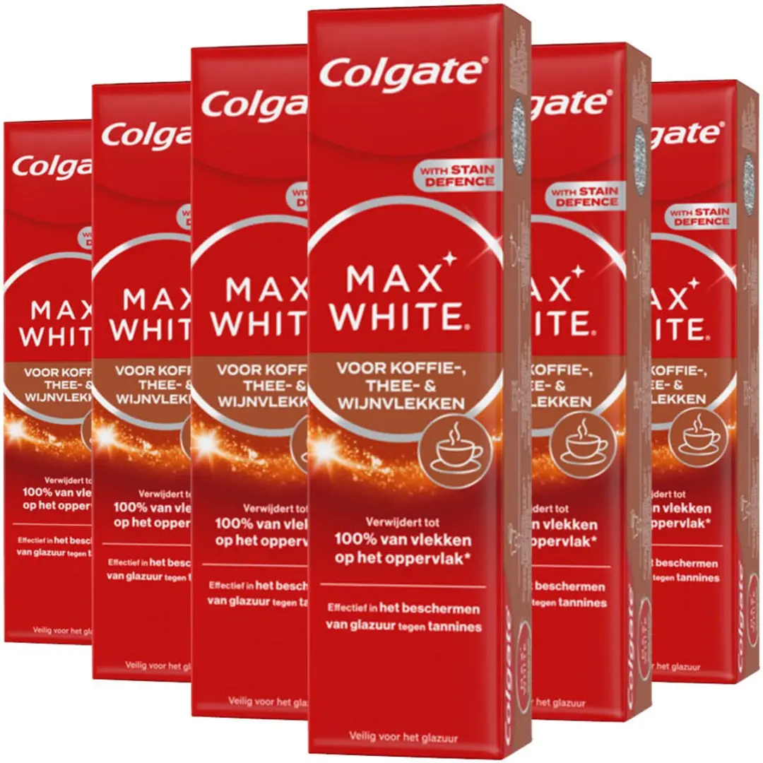 Colgate Max White For Coffee Tea & Wine Tandpasta 75ml