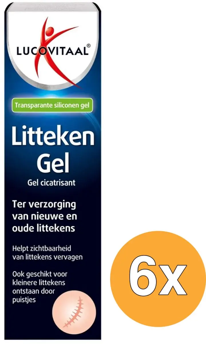 6x Lucovitaal Litteken Gel (20 ml)