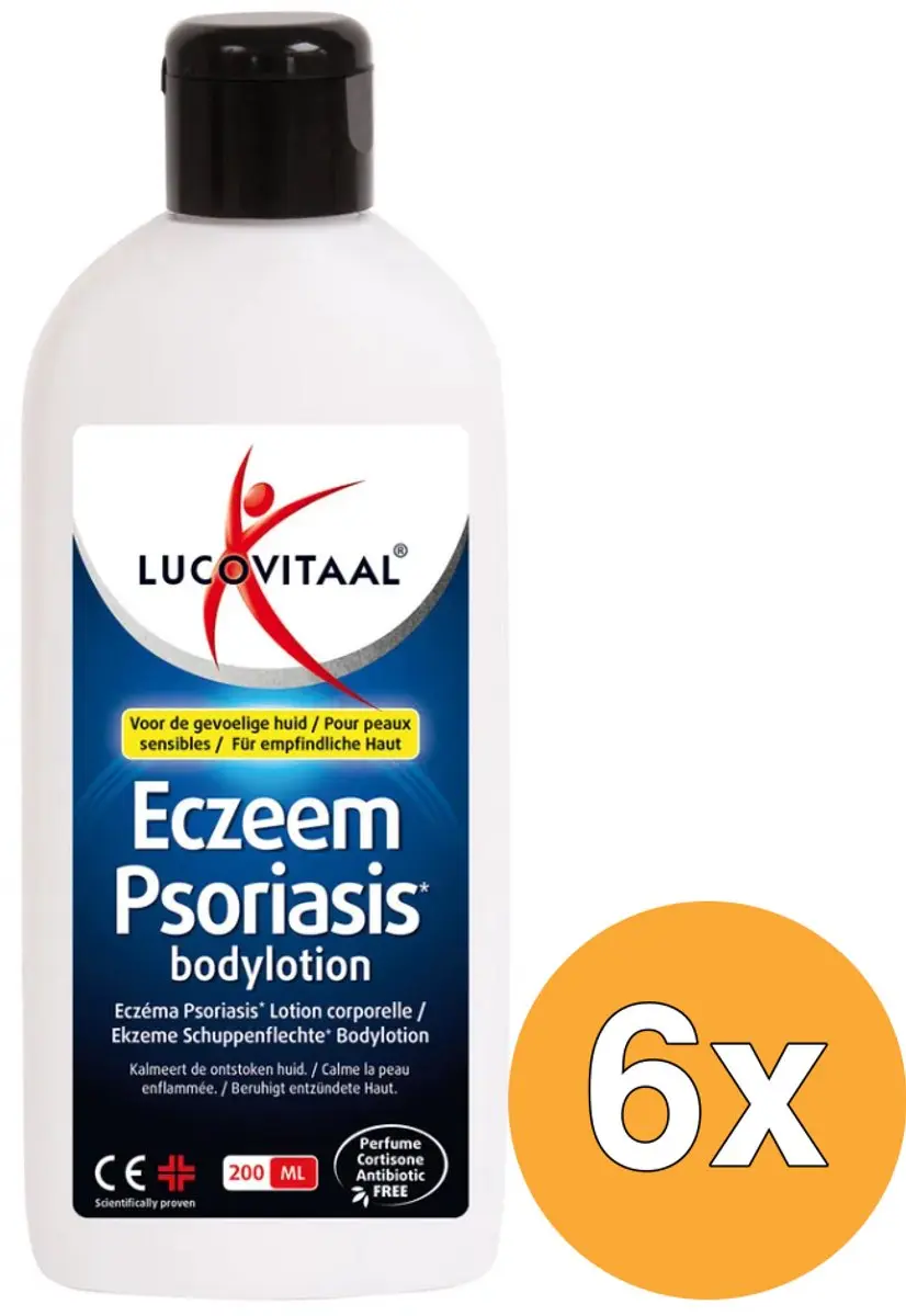 6x Lucovitaal Eczeem Psoriasis Bodylotion (200 ml)