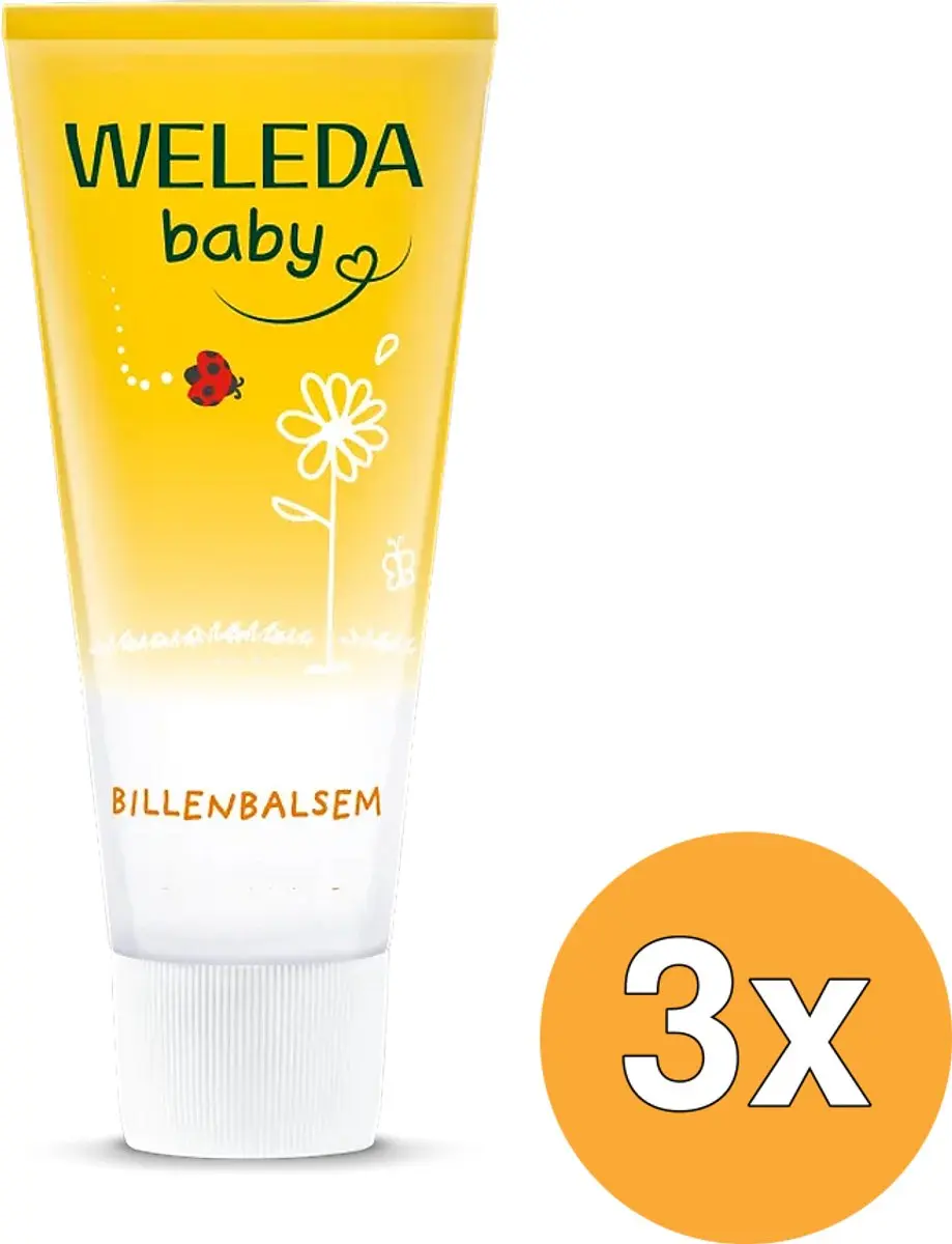 3x WELEDA Calendula baby billenbalsem (75 ml)