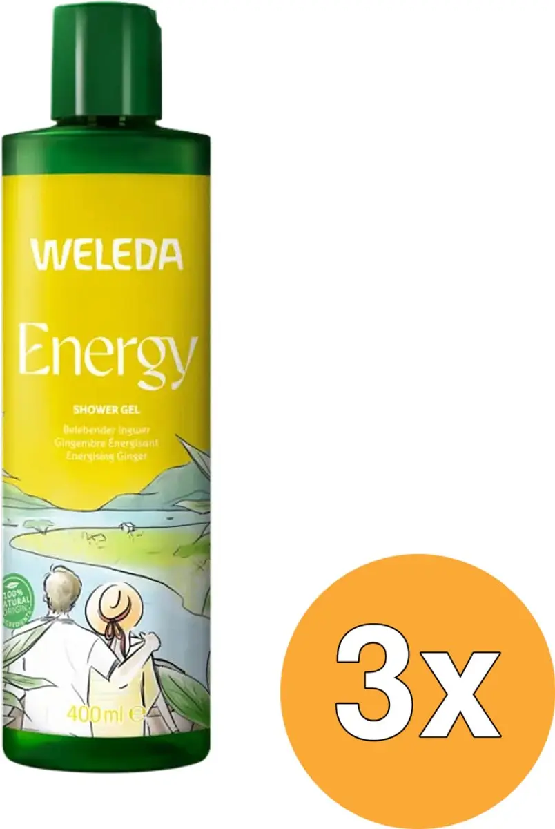 3x Weleda Energy Douchegel Gember (400 ml)