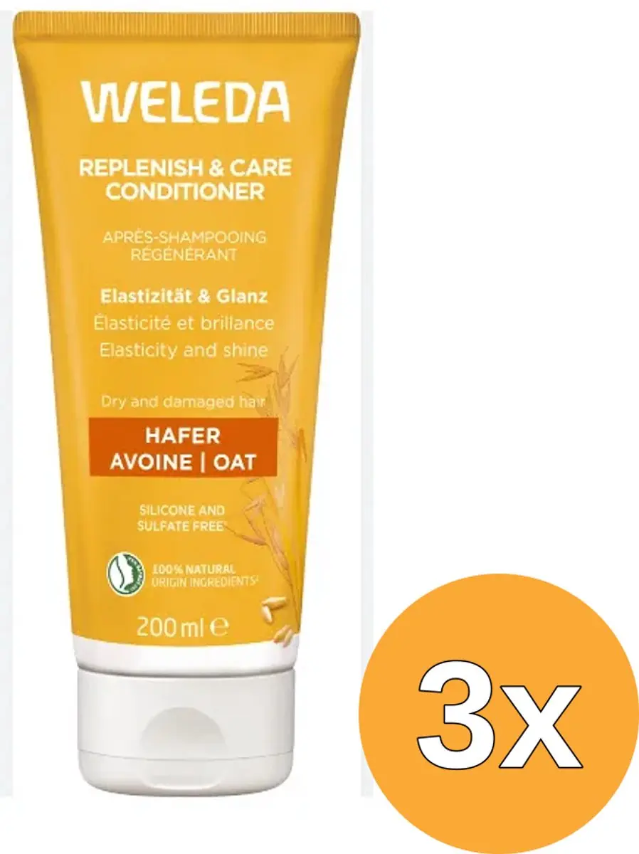 3x WELEDA Haver herstellende conditioner (200 ml)