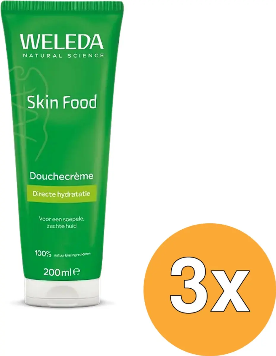 3x Weleda Skin Food Douchecreme (200 ml)