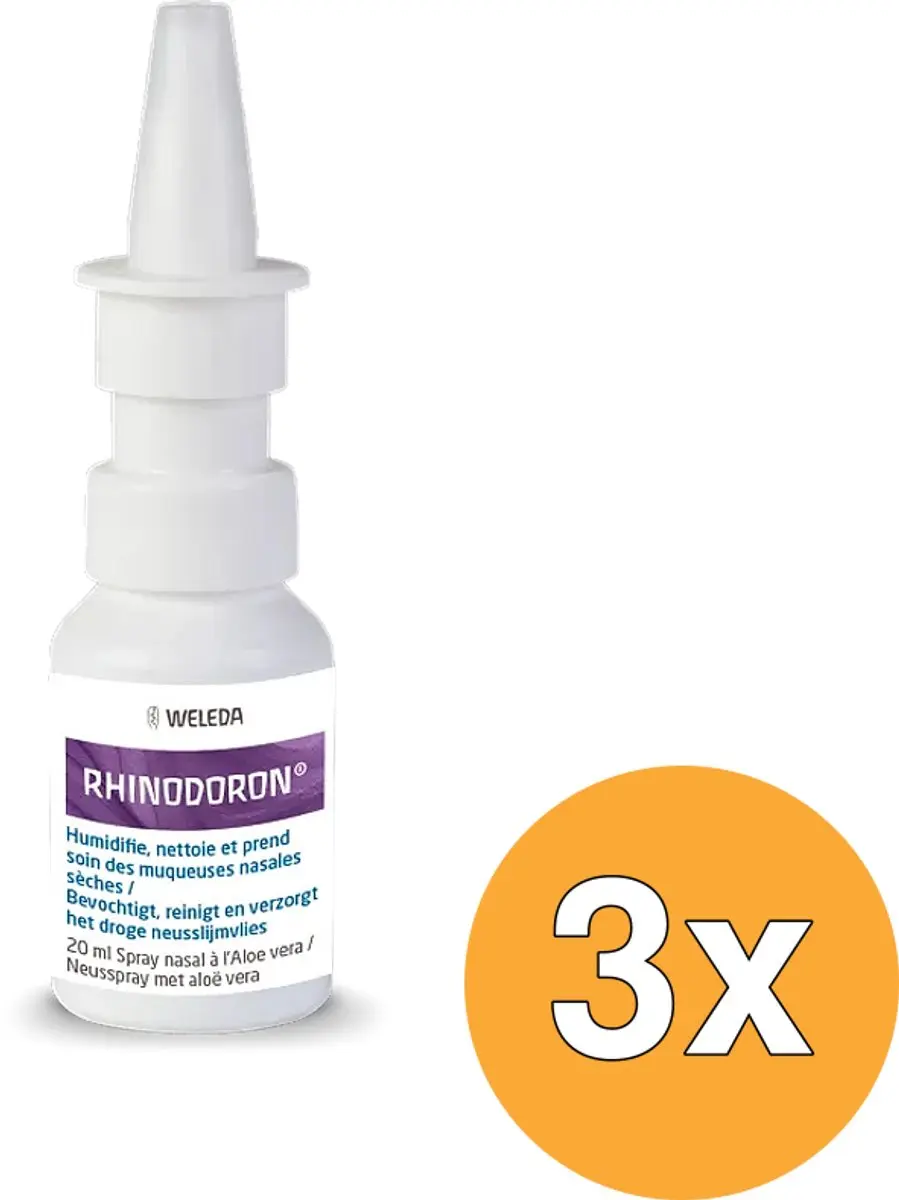 3x WELEDA Rhinodoron neusspray (20 ml)