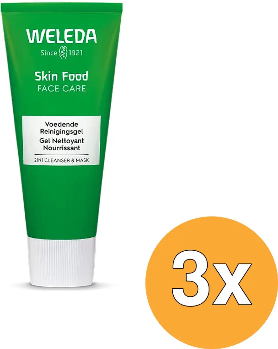 3x WELEDA Skin Food Reinigingsgel (75 ml)