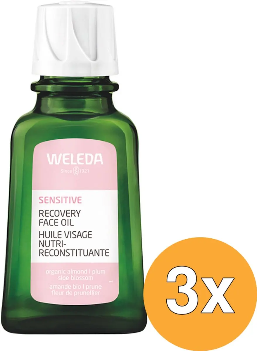 3x Weleda Sensitive Herstellende Gezichtsolie (50 ml)
