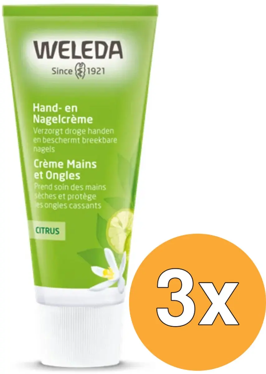 3x WELEDA Citrus Hand En Nagelcreme (50 ml)