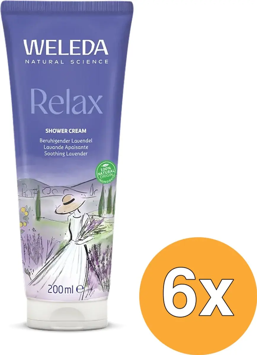 6x WELEDA Aroma shower relax (200 ml)