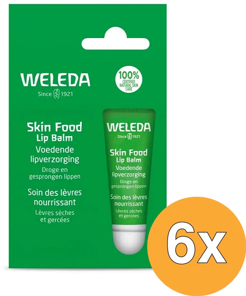 6x WELEDA Skin Food Lip Balm (8 ml)