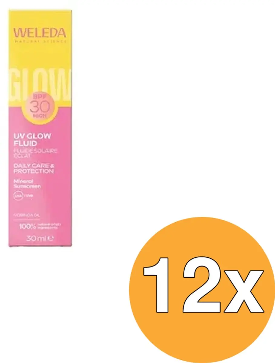 12x Weleda Spf30 Zonnefluide (30 ml)