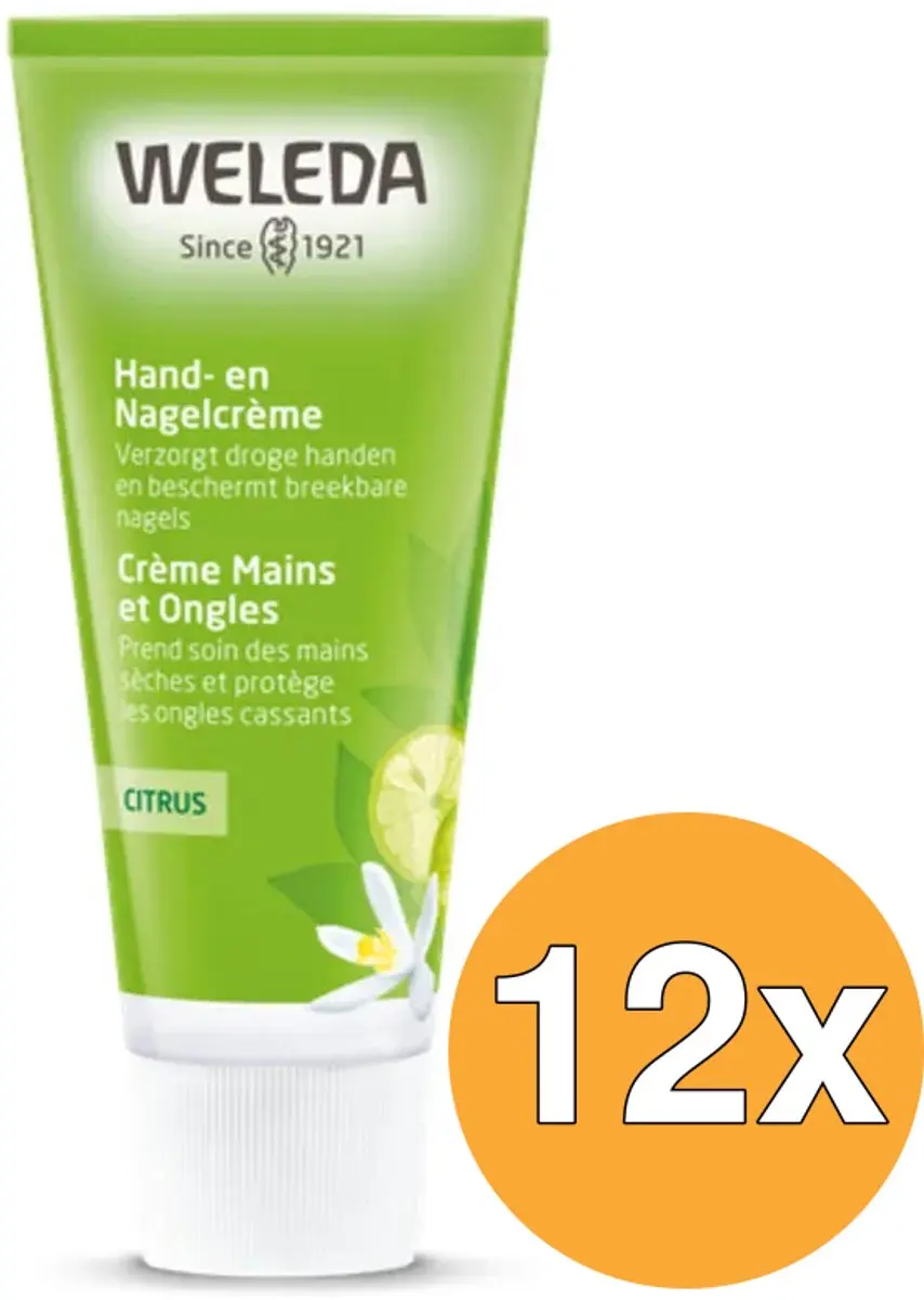 12x WELEDA Citrus Hand En Nagelcreme (50 ml)
