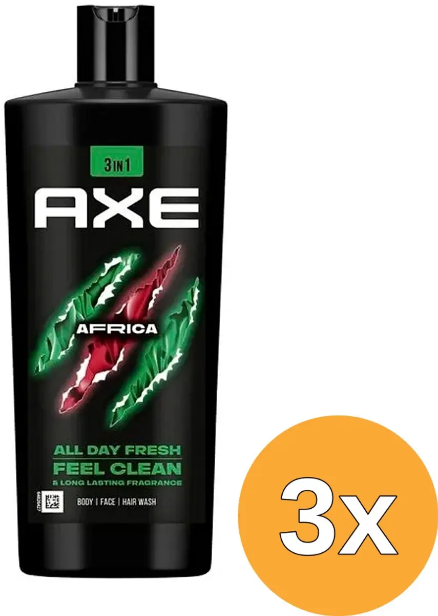 3x Axe Douche Gel Africa (700 ml)
