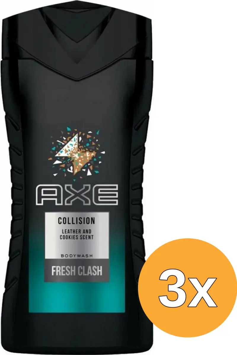 3x Axe Showergel Collision Leather (250 ml)