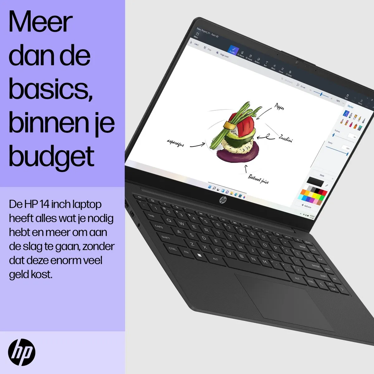 HP Laptop 14-ep0037nd i5-1334U 14" Full HD - 8GB 512GB SSD - Zilver