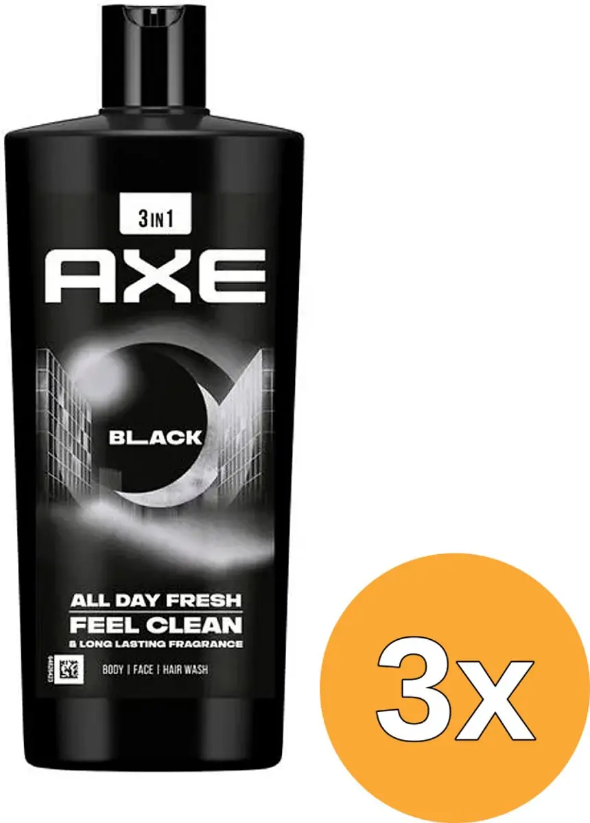 3x Axe Douche Gel Black (700 ml)