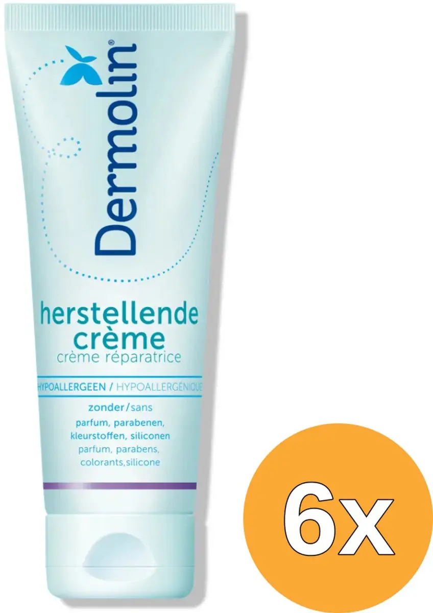 6x Dermolin Herstellende Creme (75 ml)