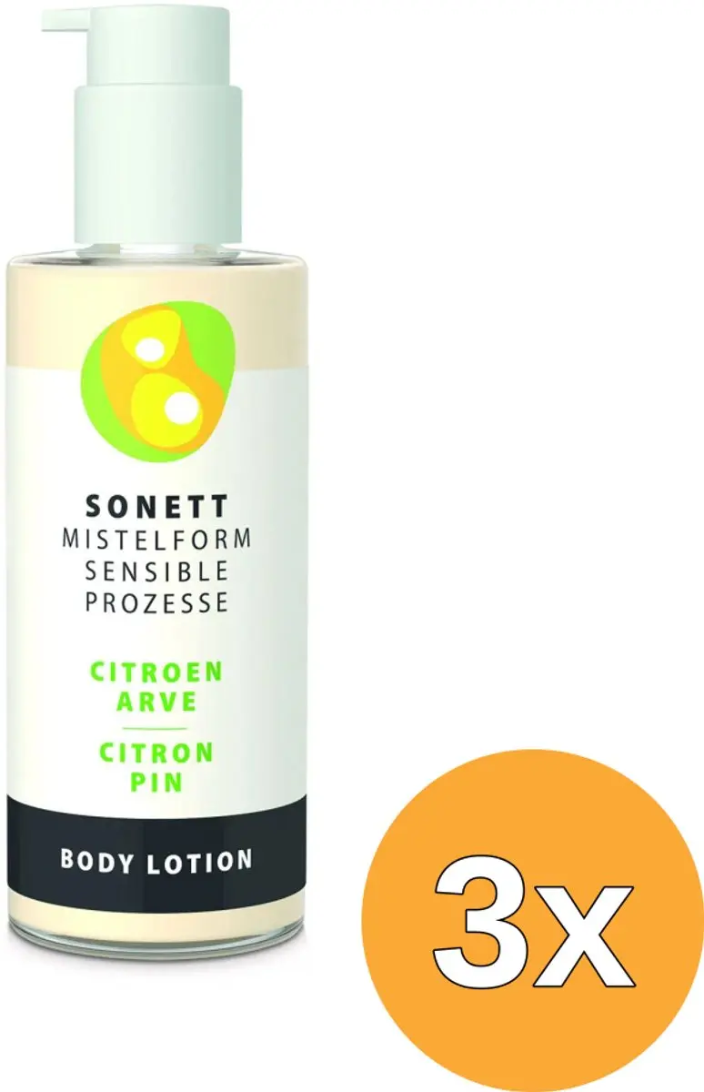 3x Sonett Mistelform Bodylotion Citroen & Arve (145 ml)