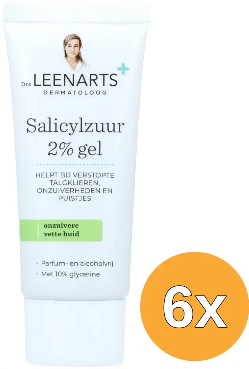 6x Drs Leenarts Salicylzuur 2% Gel (50 ml)