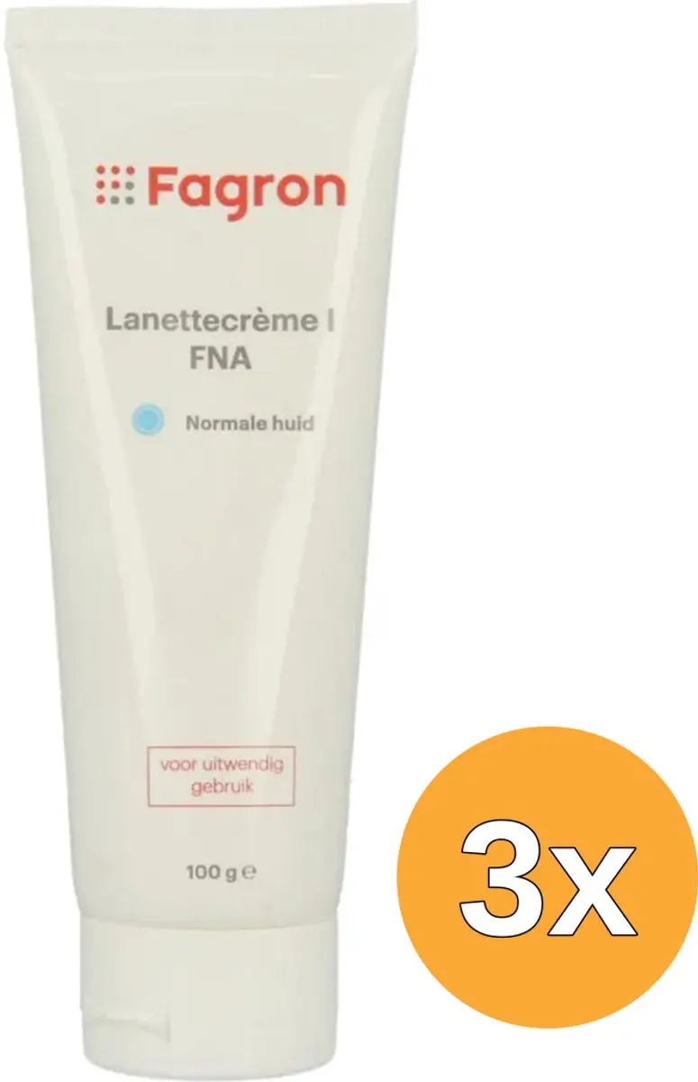 3x Fagron Lanettecreme I FNA (100 gr)