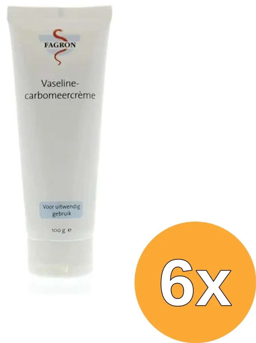 6x Fagron Vaseline-carbomeer creme (100 gr)