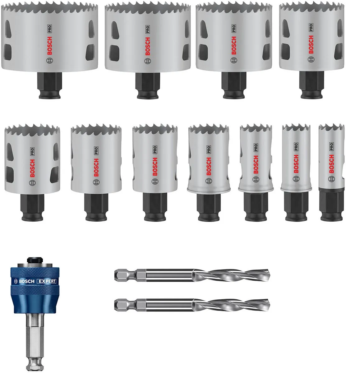 Bosch Professional Multi Materiaal PC Plus Gatenzaagset 14-delig - 76mm