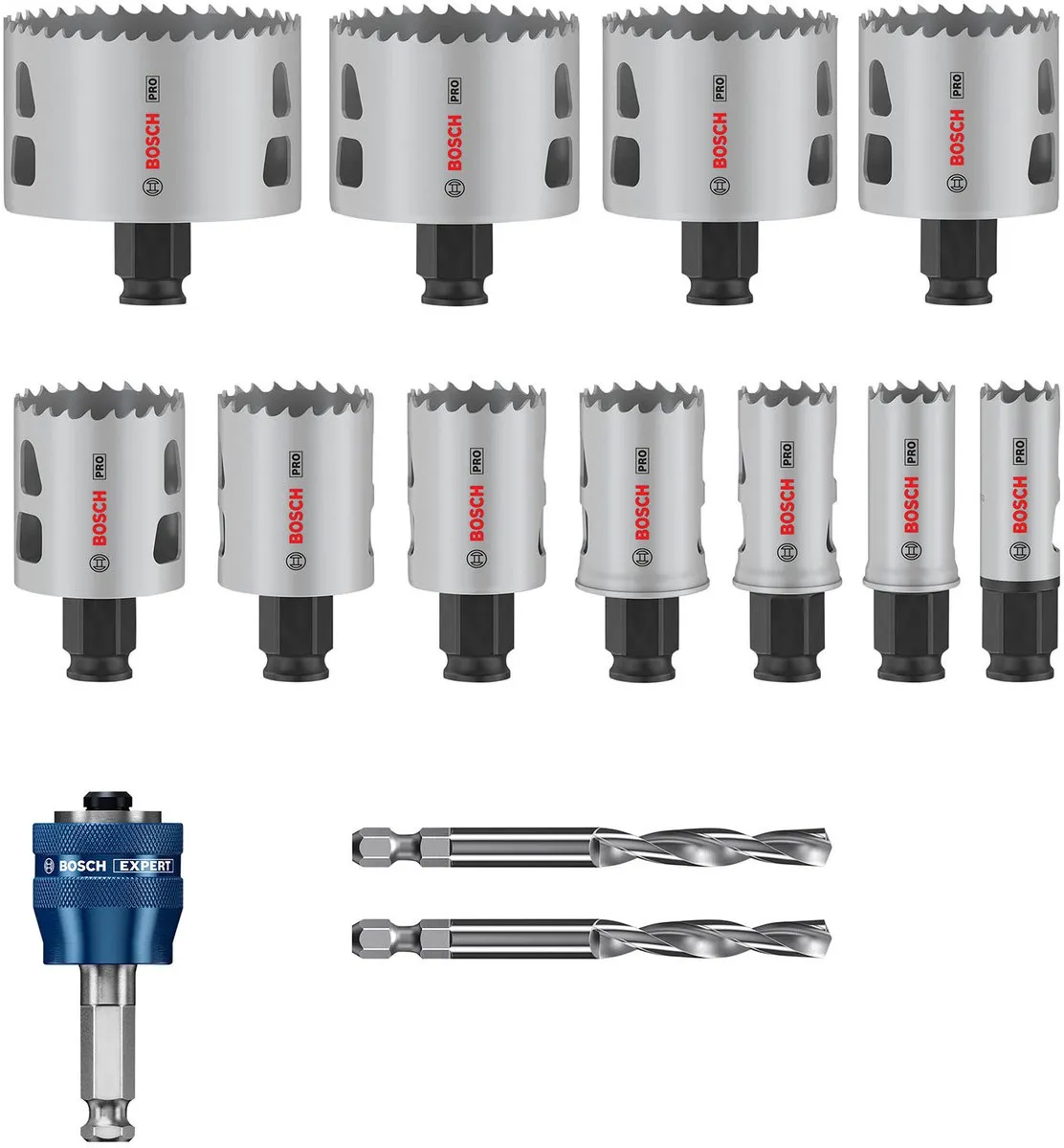 Bosch Professional Multi Materiaal PC Plus Gatenzaagset 14-delig - 76mm