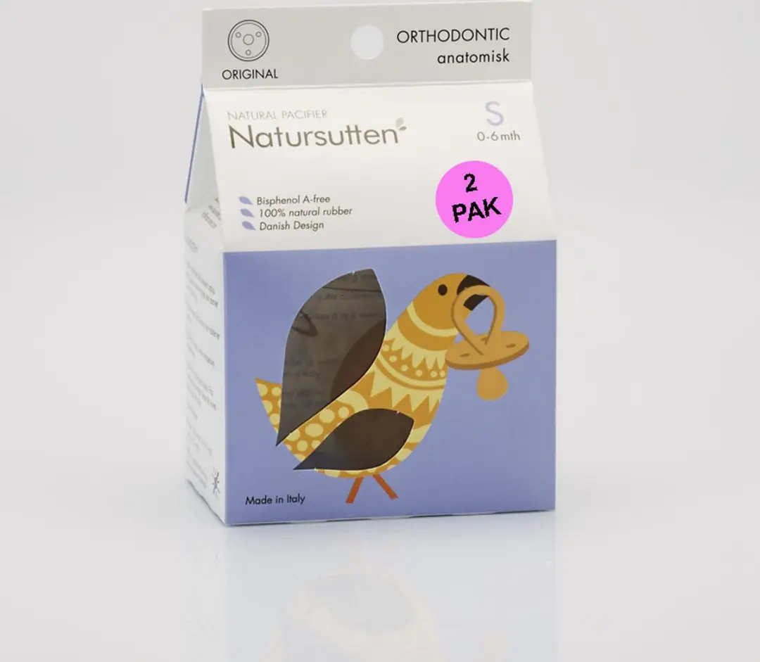 Natursutten Rubberen Fopspeen Anatomisch 0-6 Maanden - 2 Stuks - afbeelding 6 van 6