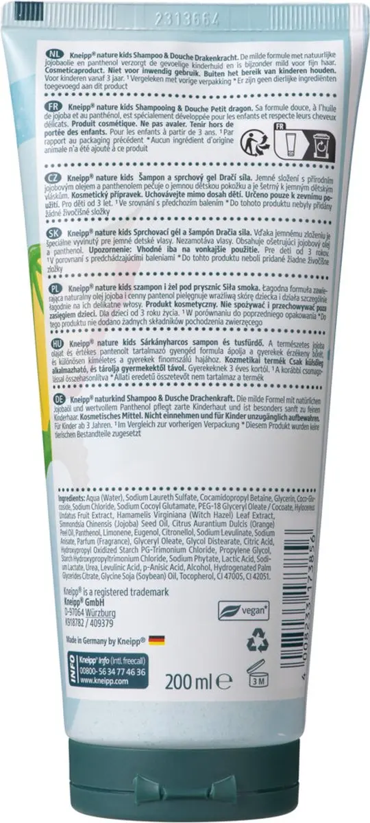 Kneipp Little Dragon Shampoo & Douchegel 200ml