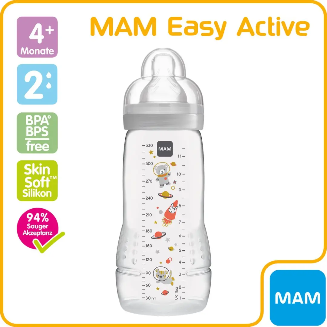MAM Babyfles Easy Active 4+ mnd 330ml