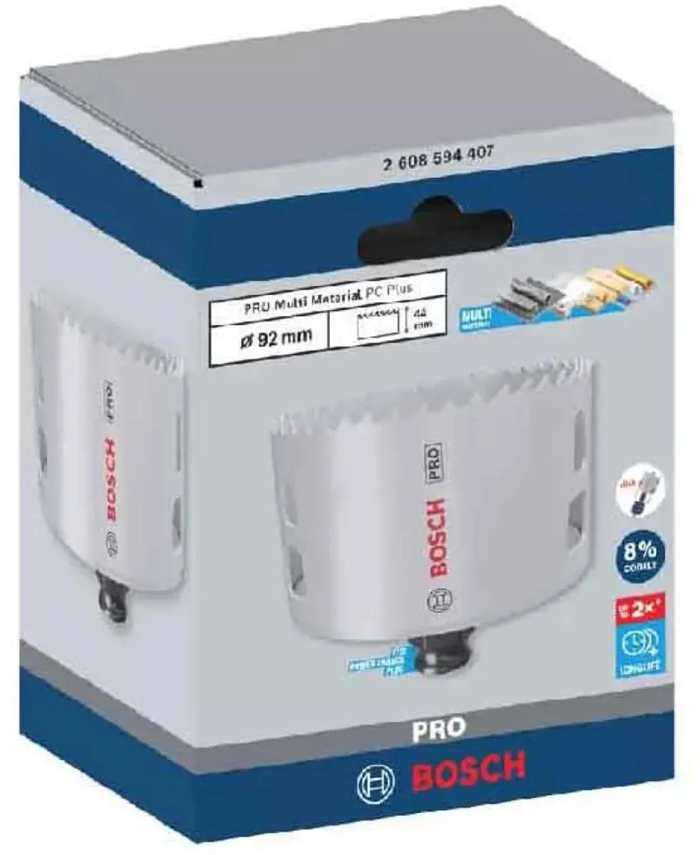Bosch Professional Multi Materiaal PC Plus Gatenzaag 92mm 2608594407