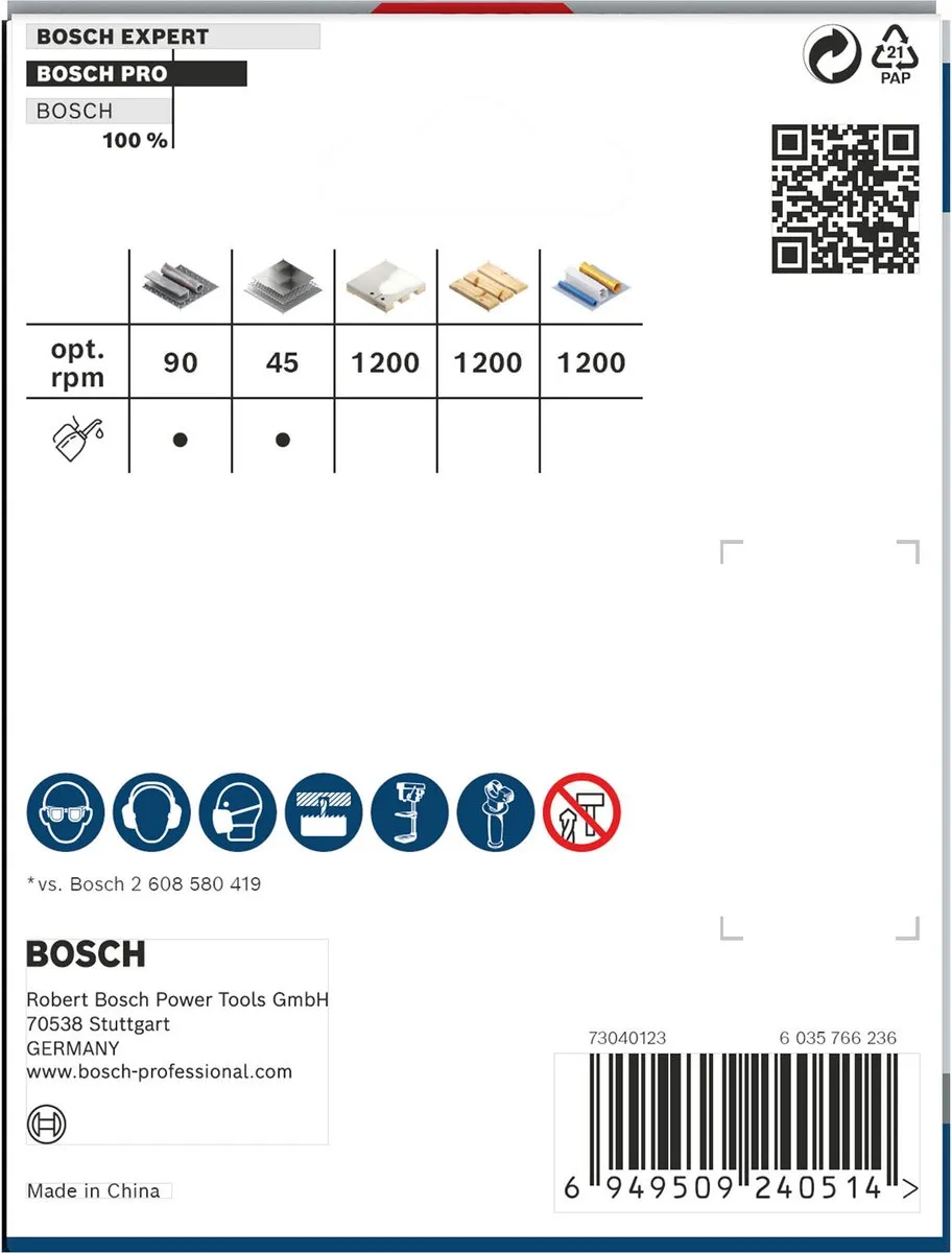 Bosch Professional Multi Materiaal PC Plus Gatenzaag 92mm 2608594407 - afbeelding 6 van 6