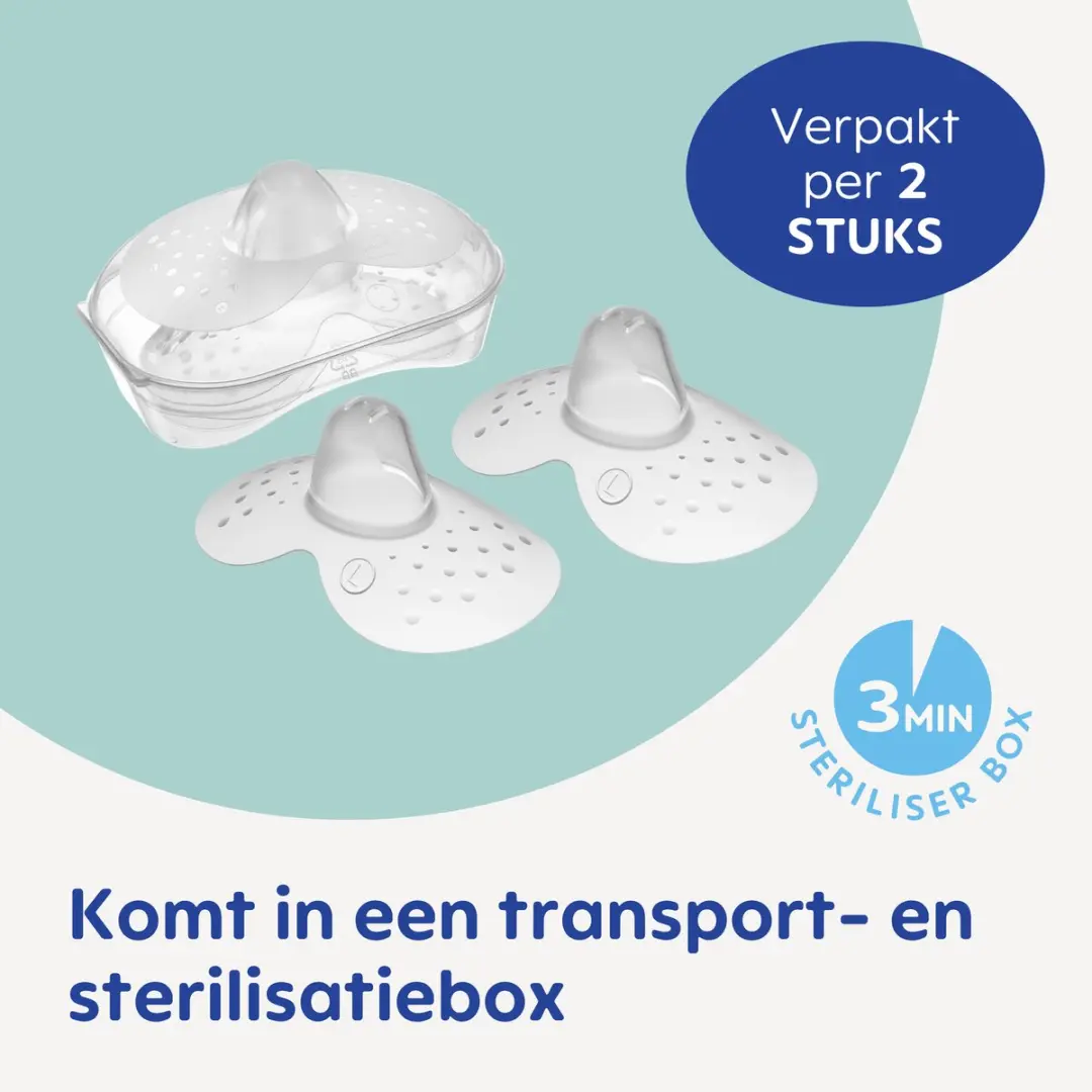 MAM Skinsoft Siliconen Tepelhoedjes - Maat L - 2 Stuks
