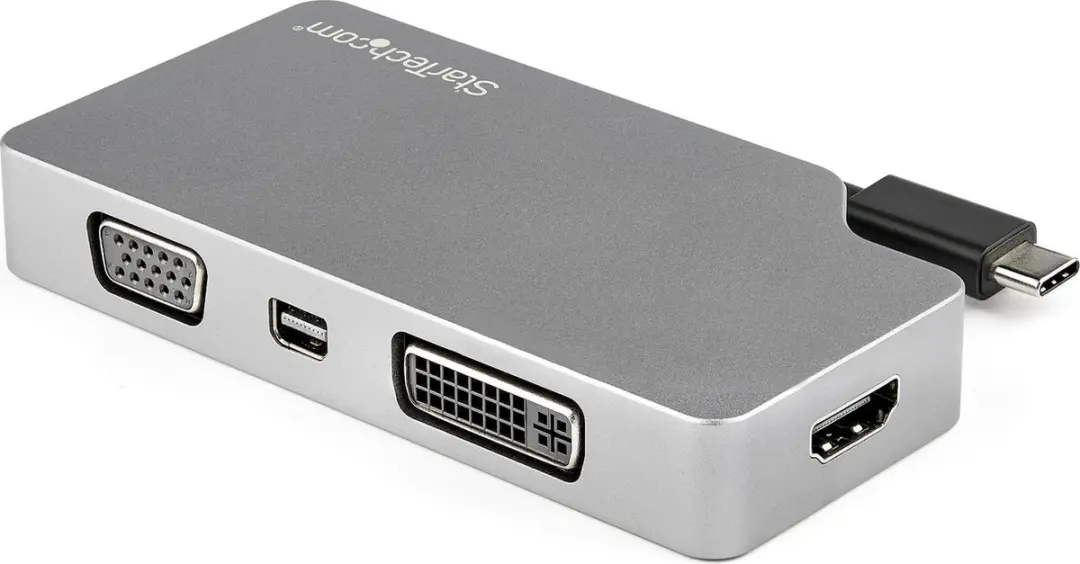 Startech USB-C 4-in-1 Multiport Video Adapter 4K60 - Metaal - afbeelding 5 van 6
