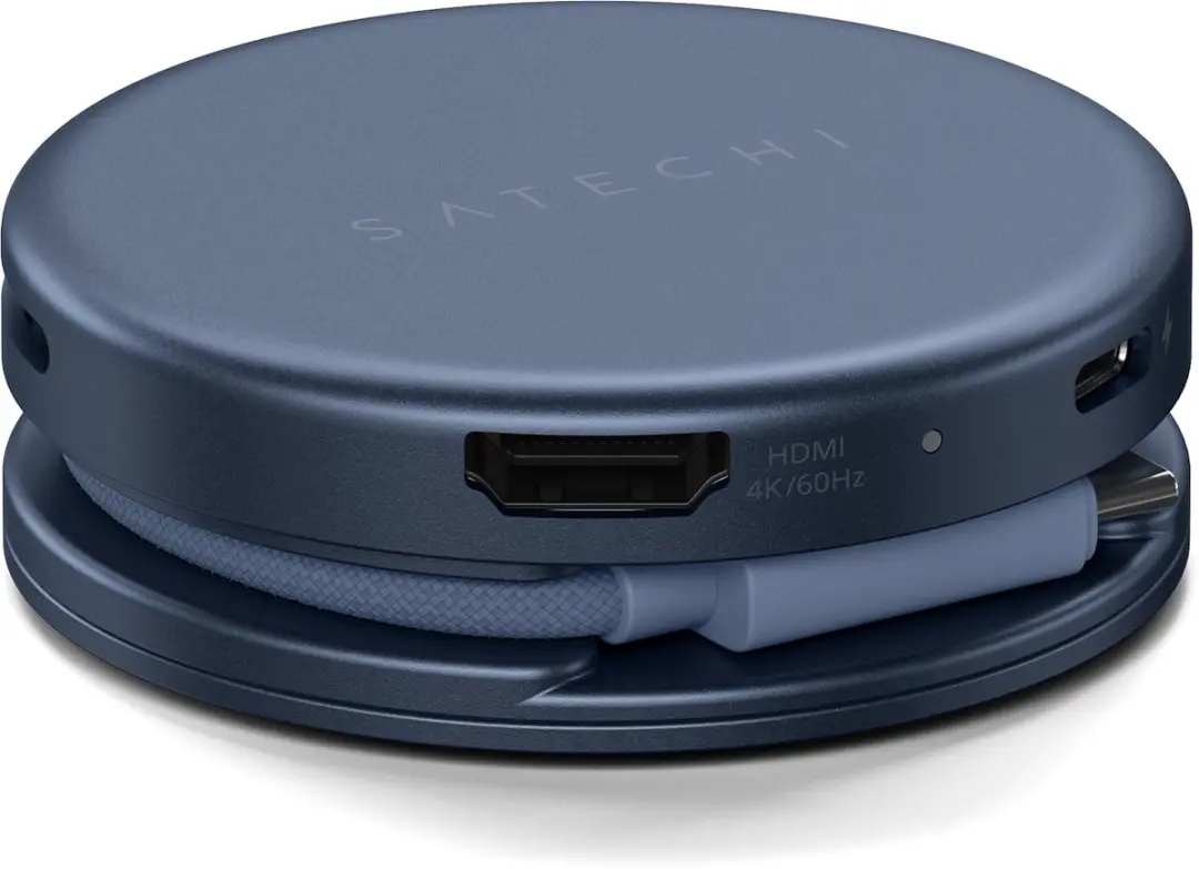 Satechi On-the-Go 5-in-1 Multiport Adapter ST-POTG5B - Blauw
