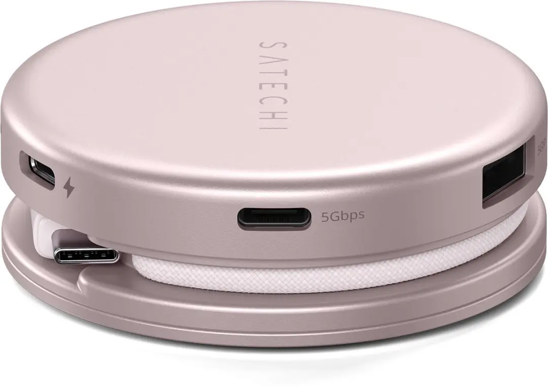 Satechi On-the-Go 5-in-1 Multiport Adapter ST-POTG5P - Roze