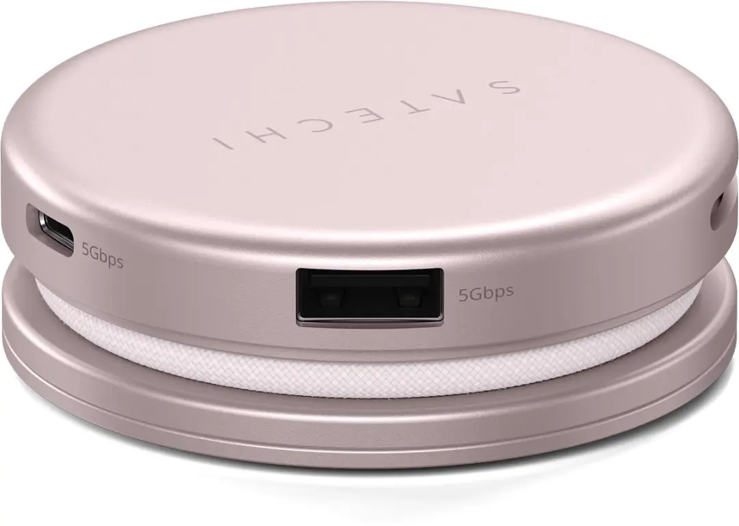 Satechi On-the-Go 5-in-1 Multiport Adapter ST-POTG5P - Roze