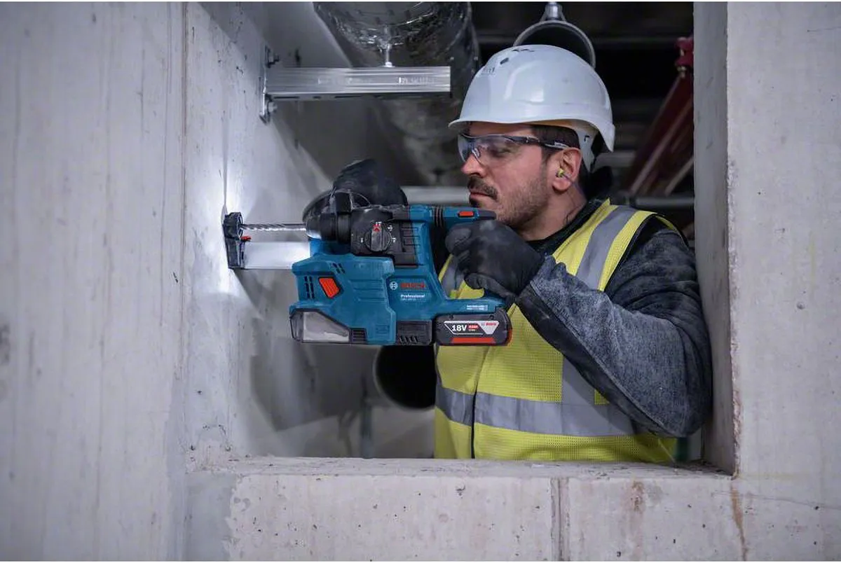 Bosch Professional GBH 18V-22 SDS-plus Boorhamer Solo + GDE 18V-12