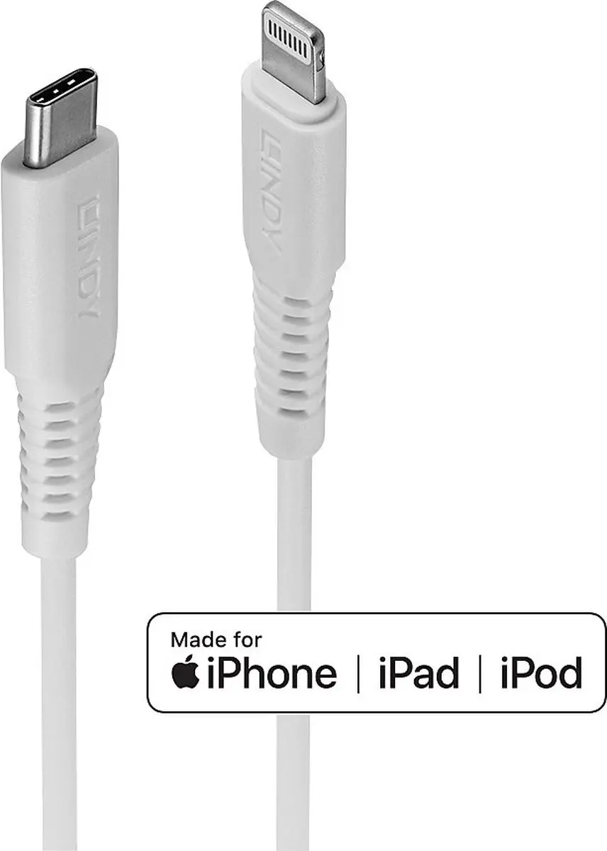 Lindy 31317 USB-kabel Apple Lightning naar USB-C 2.0