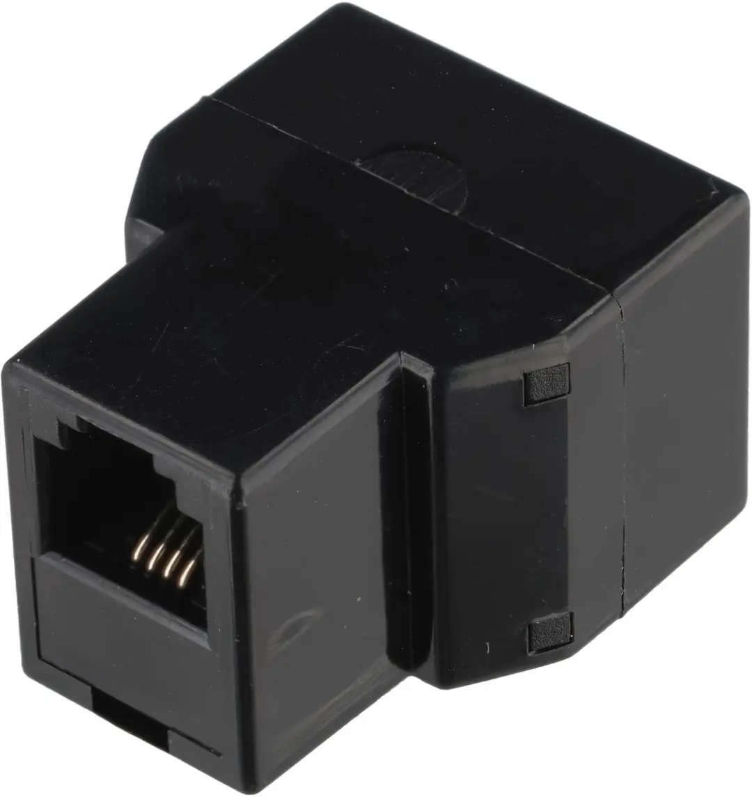 Goobay ISDN T-adapter RJ11/RJ14 10 Stuks - Zwart