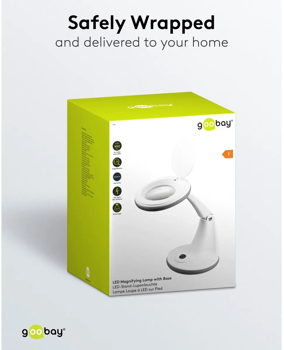 Goobay LED Loeplamp Staand 6W - 450lm 100mm Lens