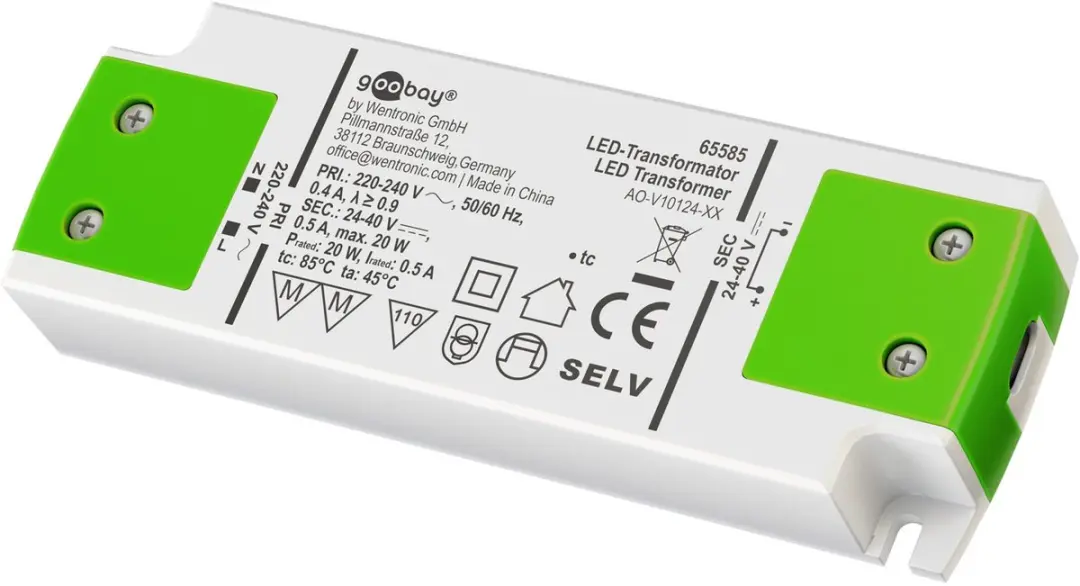 Goobay LED-trafo 20W 500mA Constant