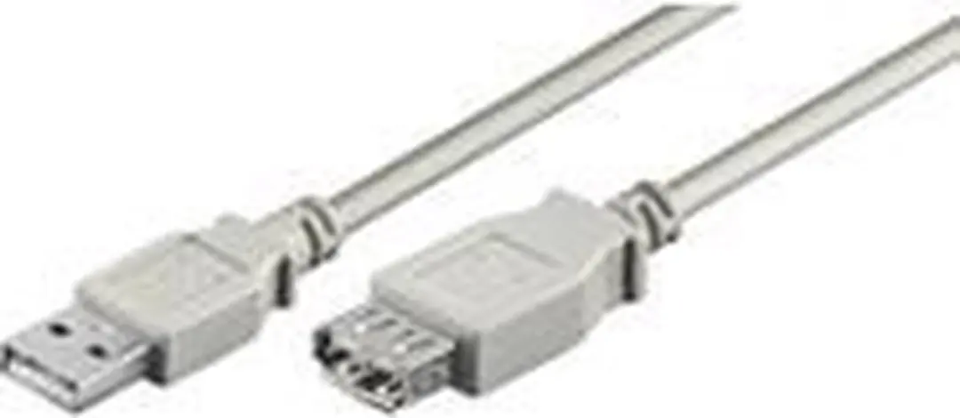 Goobay USB-A Verlengkabel 1,8m - USB 2.0 - Grijs